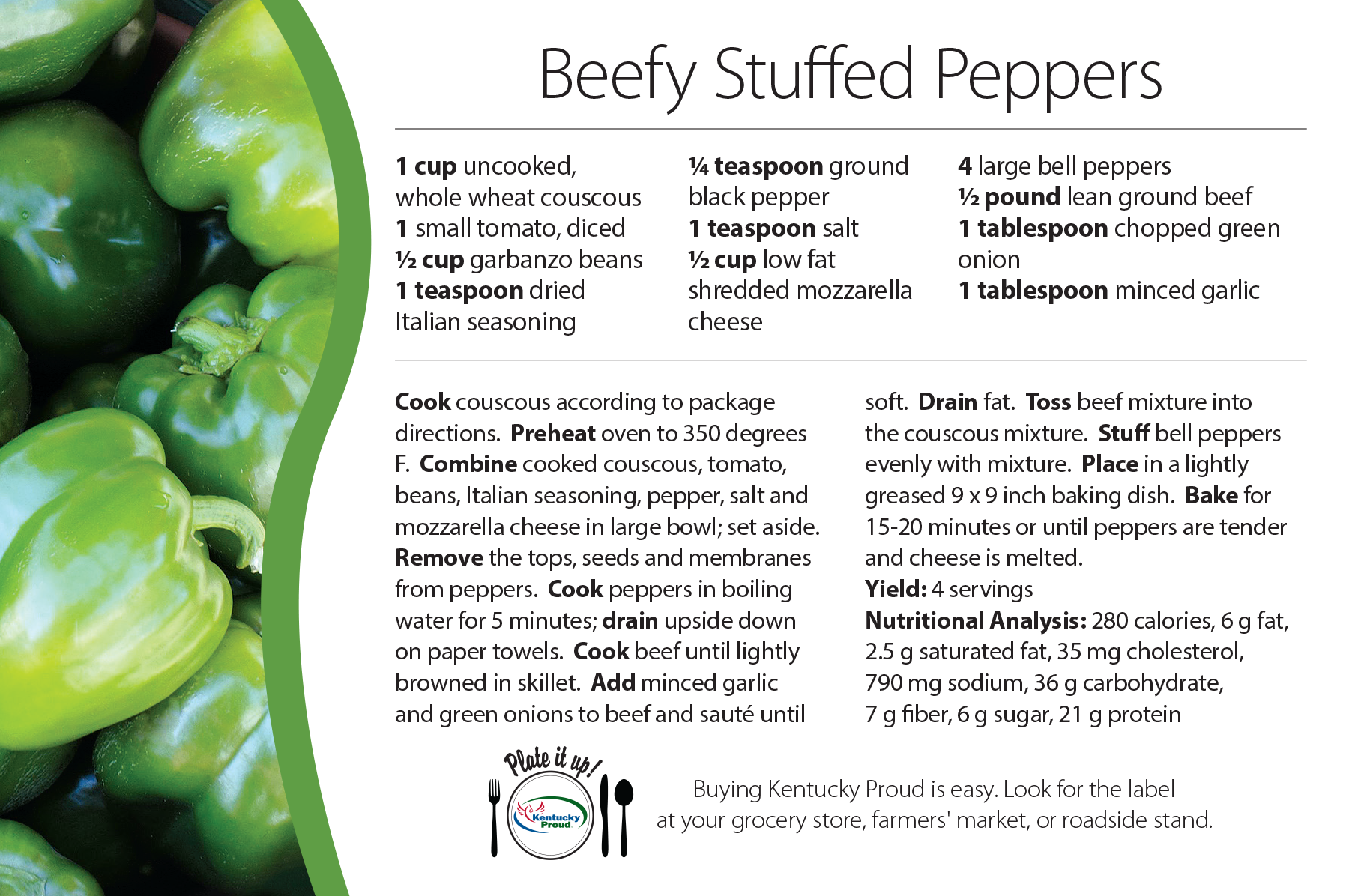 Recipe for Beefy Stuffed Peppers